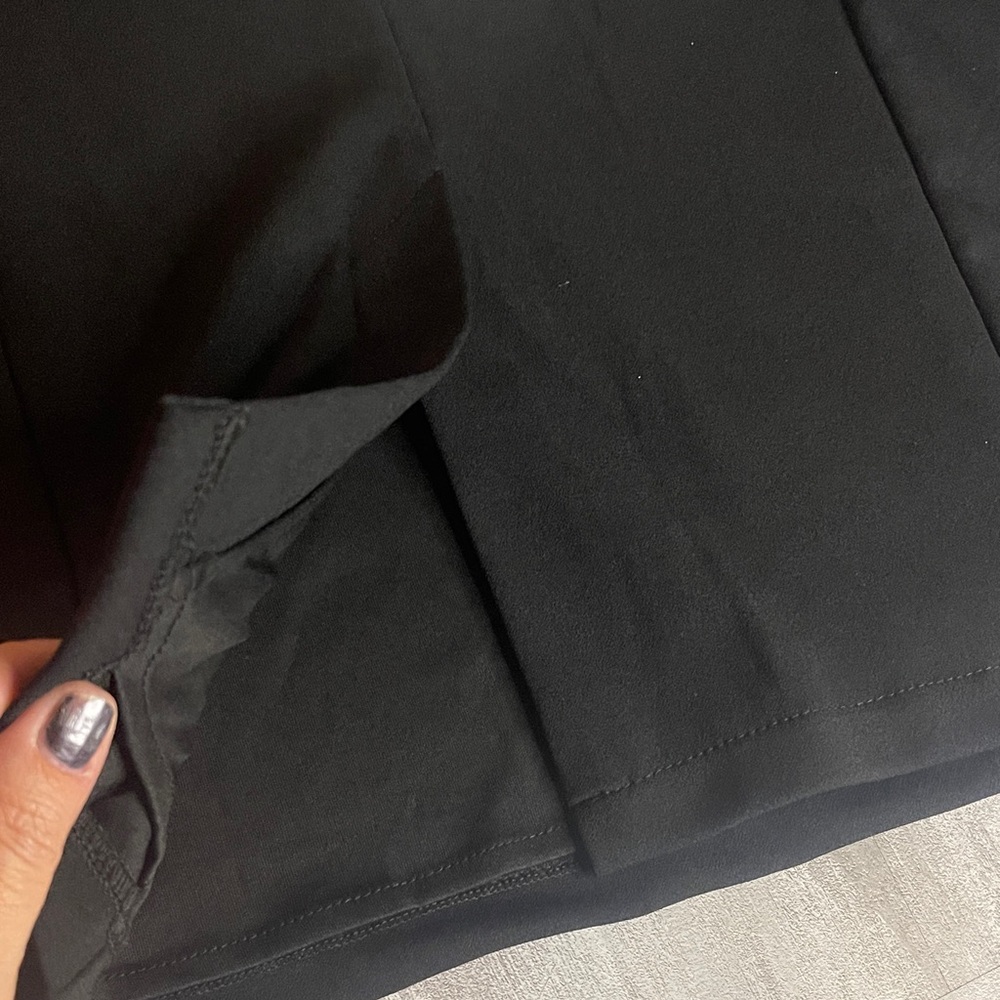 New York & Company Black strapless Dress with Cream Cascading Rosette- NWT- Larg - Picture 9 of 10